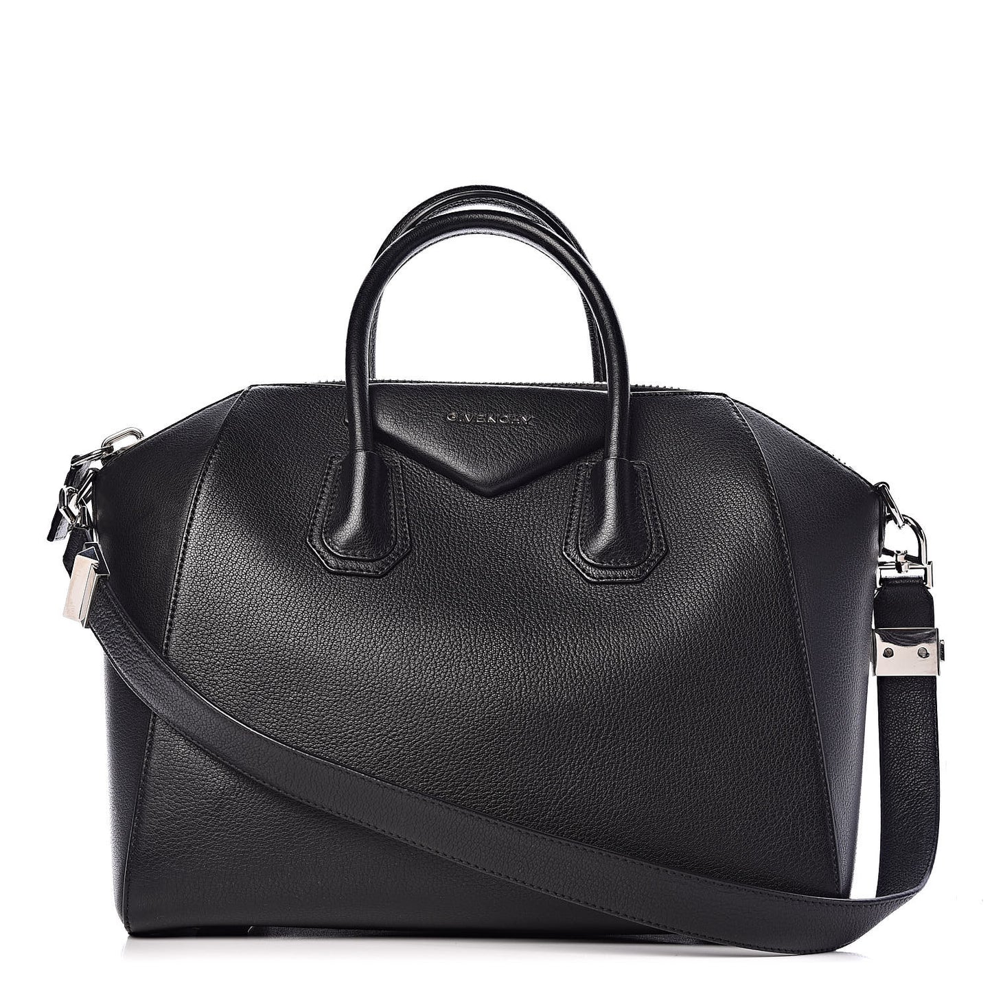 Sugar Goatskin Medium Antigona Black
