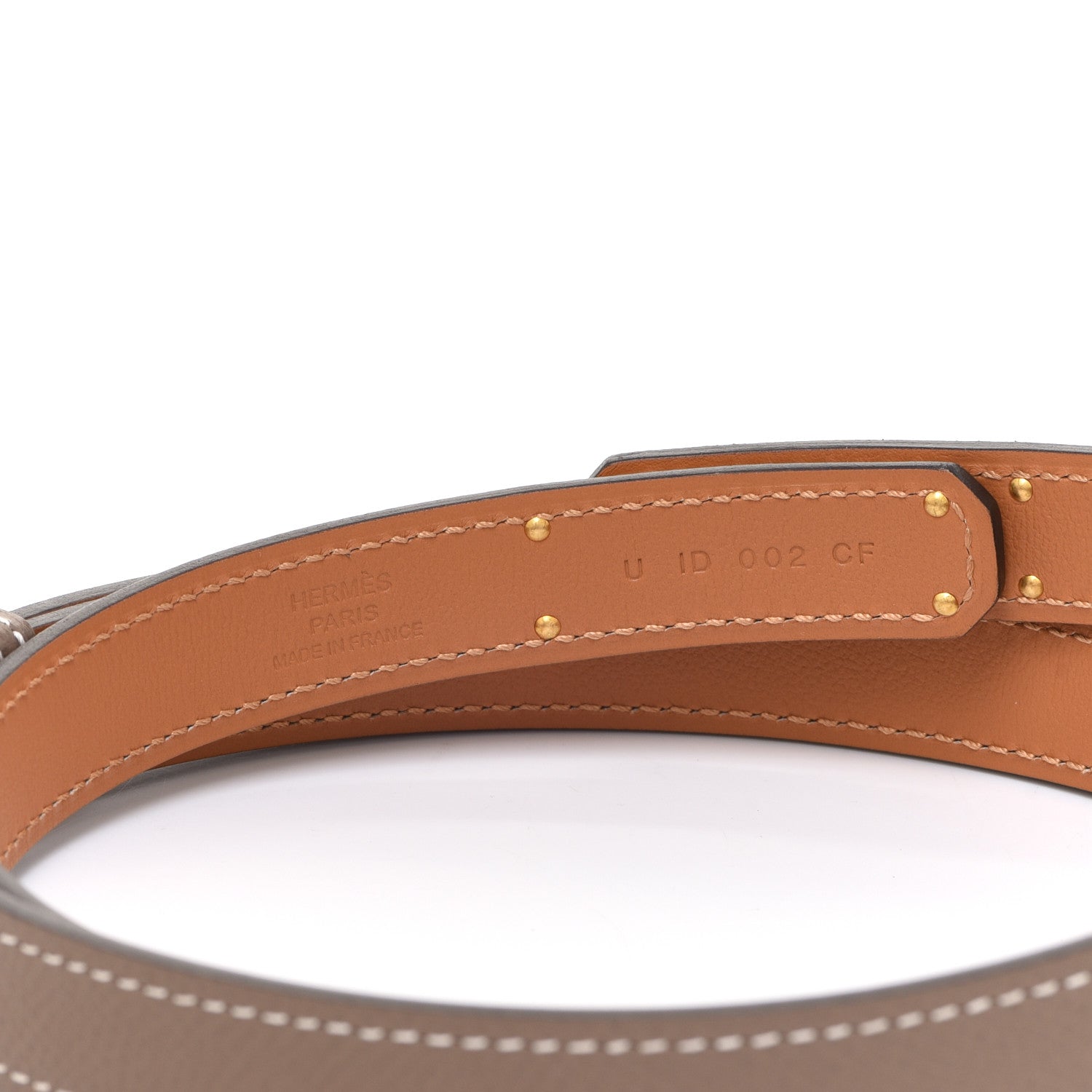 Hermes Epsom Kelly Belt Etoupe 3 of 5