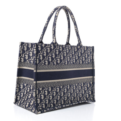 Christian Dior Oblique Medium Book Tote Blue Multicolor 2 of 4