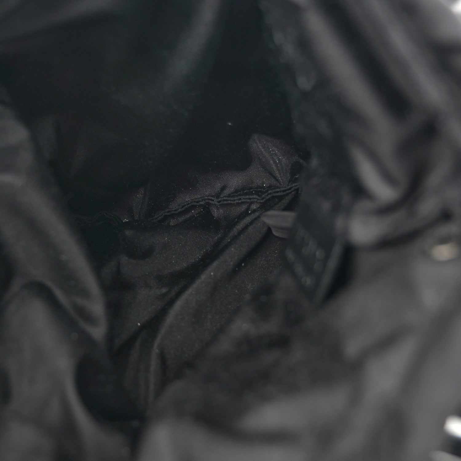 Prada Nylon Calfskin Rete Top Handle Bag Black 5 of 10