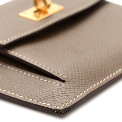 Hermes Epsom Kelly Pocket Compact Wallet Etoupe 8 of 9