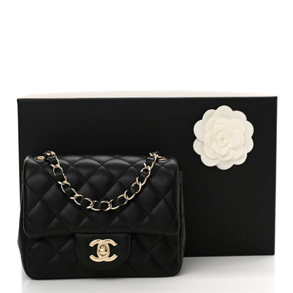 Chanel Lambskin Quilted Mini Square Flap Black 11 of 11