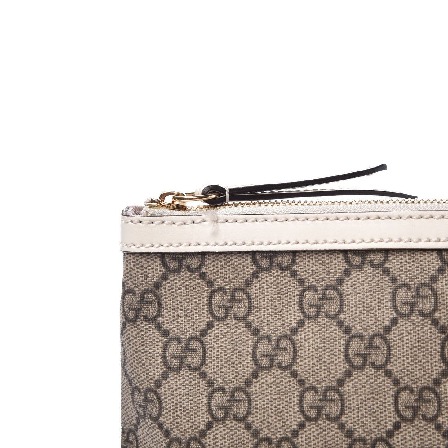 Soft GG Supreme Monogram Pouch White