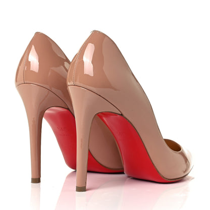 Christian Louboutin Patent Pigalle Follies 100 Pumps 38.5 Nude 4 of 9