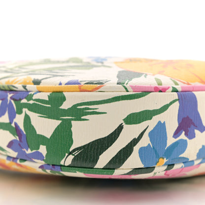 Gucci X KEN SCOTT New Shangai Calfskin Jardin D'Avril Floral Print Small Jackie 1961 Hobo Ivory Pink 9 of 12