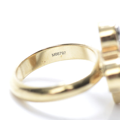 Louis Vuitton Crystal Love Letters Timeless Ring Gold M 6.5 7 of 8