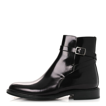 Saint Laurent Buello Top Army 20 Ankle Boots 39 Black 1 of 9