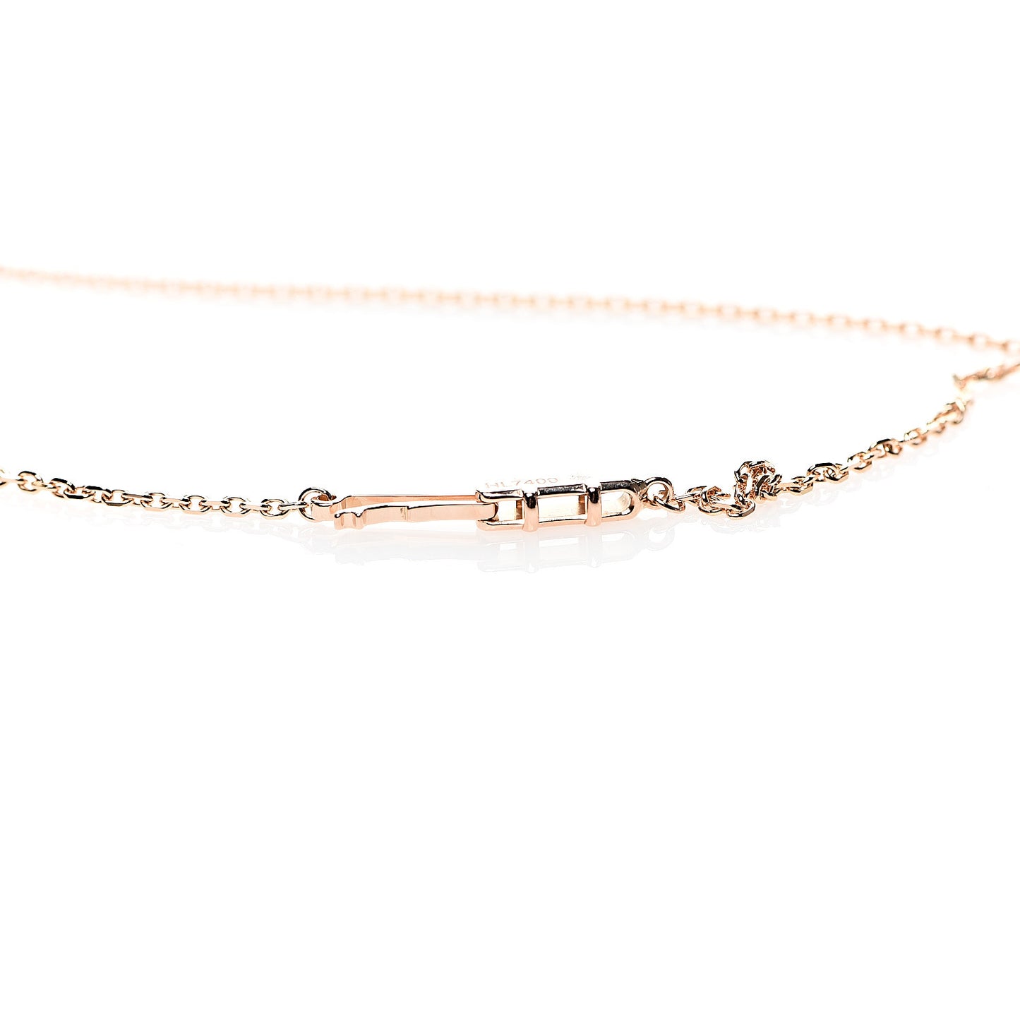 18K Pink Gold Medium Hearts and Symbols Necklace