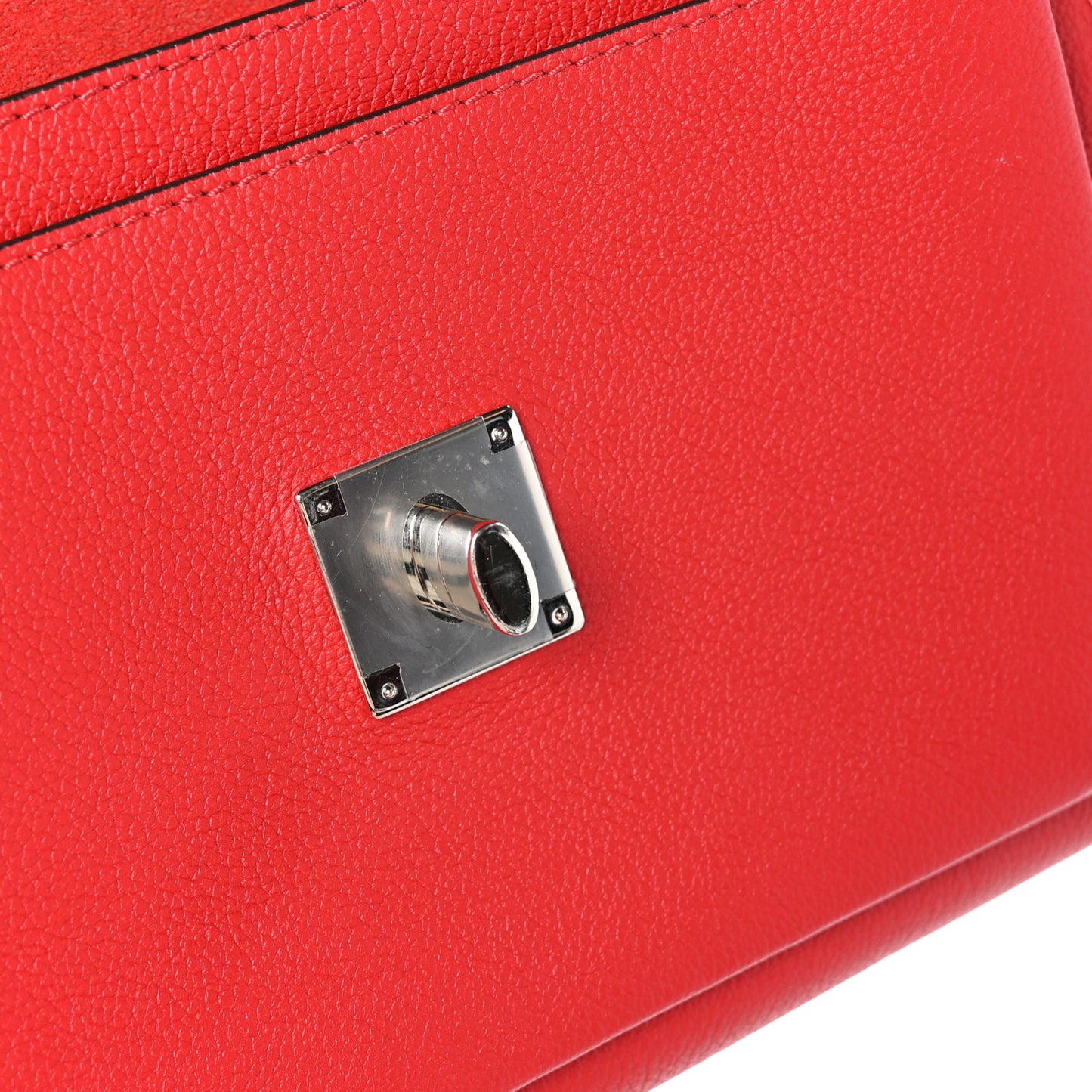 Soft Calfskin Mylockme Chain Bag BB Rubis