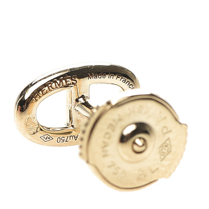 Hermes 18K Yellow Gold TPM Farandole Stud Earrings 5 of 6