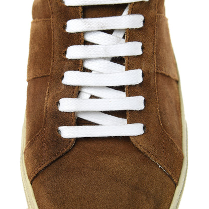 Saint Laurent Suede Mens Soho Court Classic Sneakers 39 Brown 9 of 11