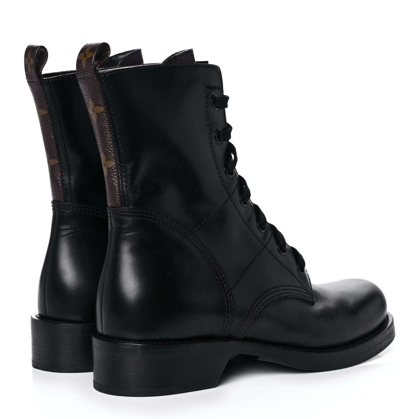 Calfskin Monogram Metropolis Flat Ranger Boots 41 Black