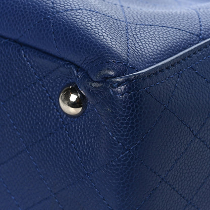 Chanel Grained Calfskin CC Pocket Tote Navy Blue 11 of 11