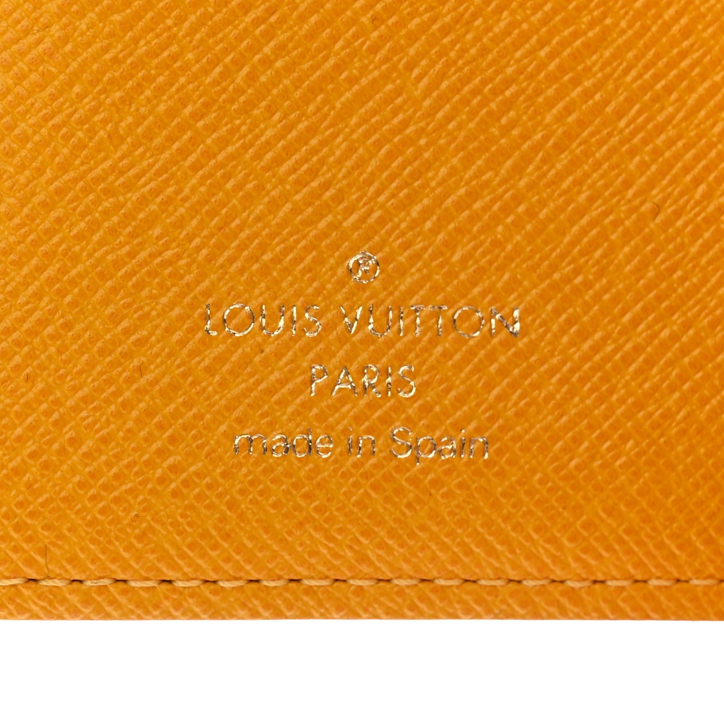 Monogram Groom Small Ring Agenda Cover Yellow