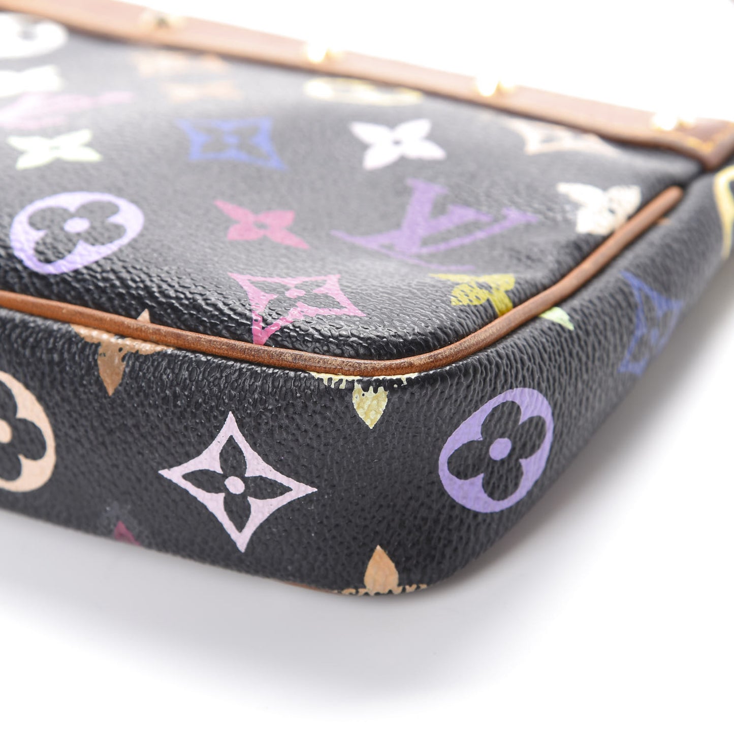 Monogram Multicolor Pochette Accessories Black