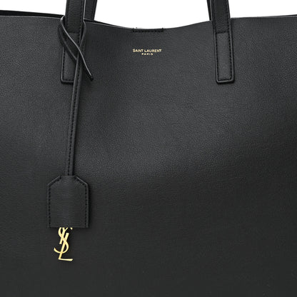 Saint Laurent Calfskin Large Shopping Tote Black 10 of 12