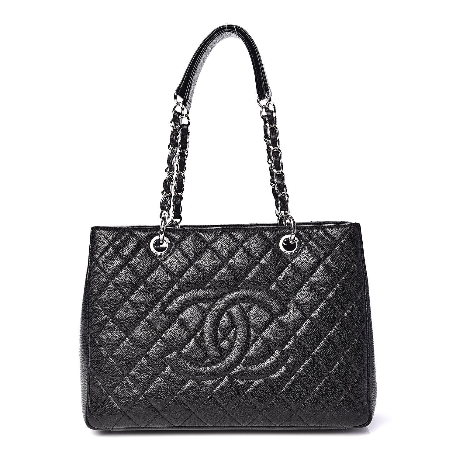 Chanel Caviar Quilted Grand Shopping Tote GST Black 1 of 12