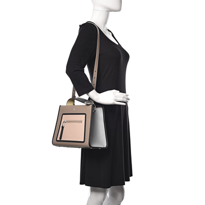 Fendi Vitello Century F is Fendi Small Runaway Satchel Tortora Soap Grigio Perla Burro Black 2 of 9