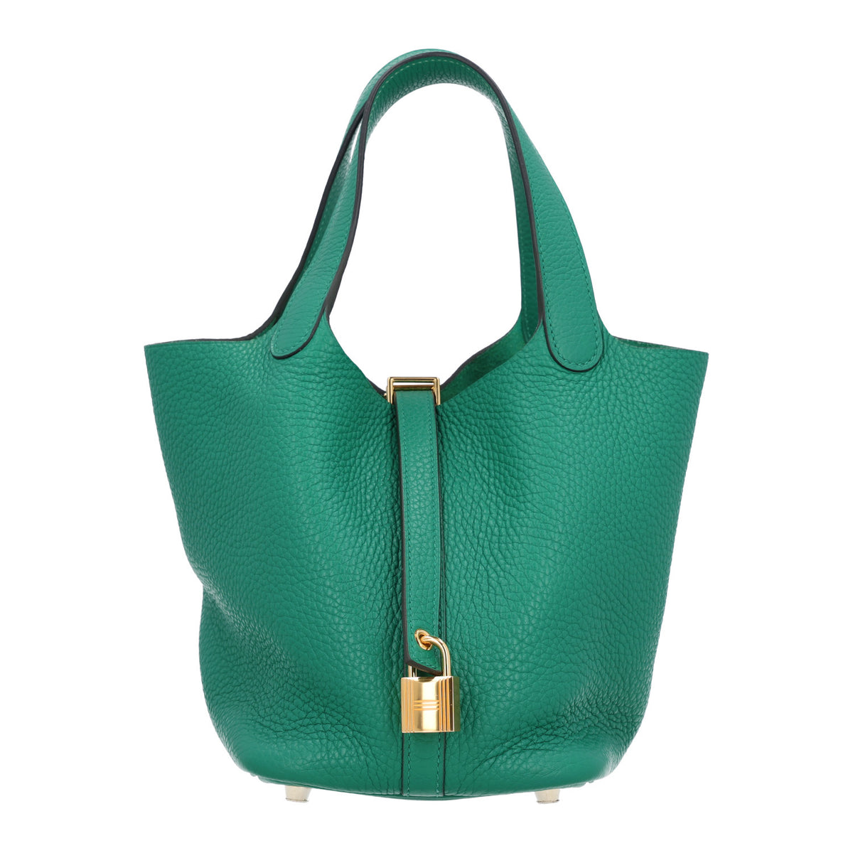 Hermes Taurillon Clemence Picotin Lock 18 PM Vert Vertigo 1 of 10