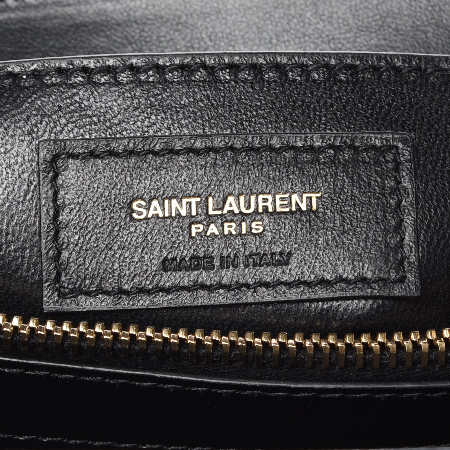 Calfskin Y Quilted Monogram Small Loulou Chain Satchel Black