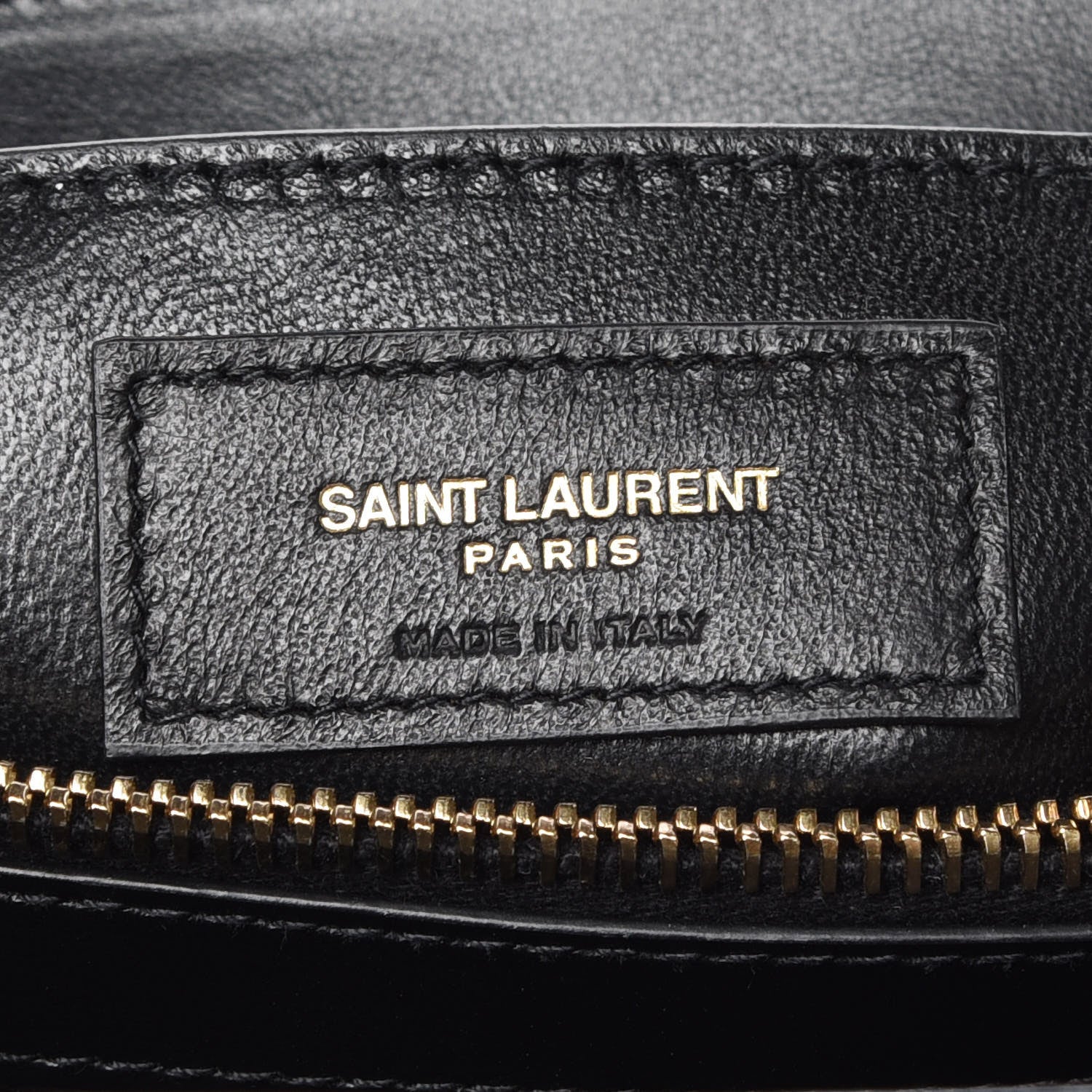 Saint Laurent Calfskin Y Quilted Monogram Small Loulou Chain Satchel Black 9 of 11