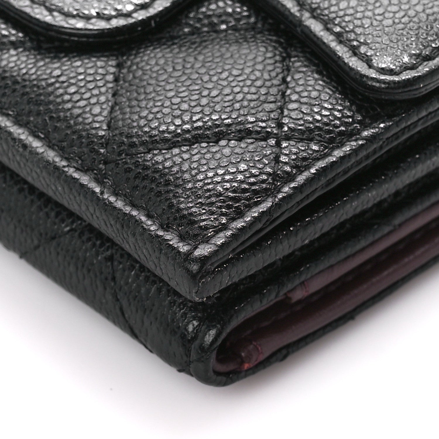 Chanel Caviar Quilted Double Flap Wallet Black 13 of 15