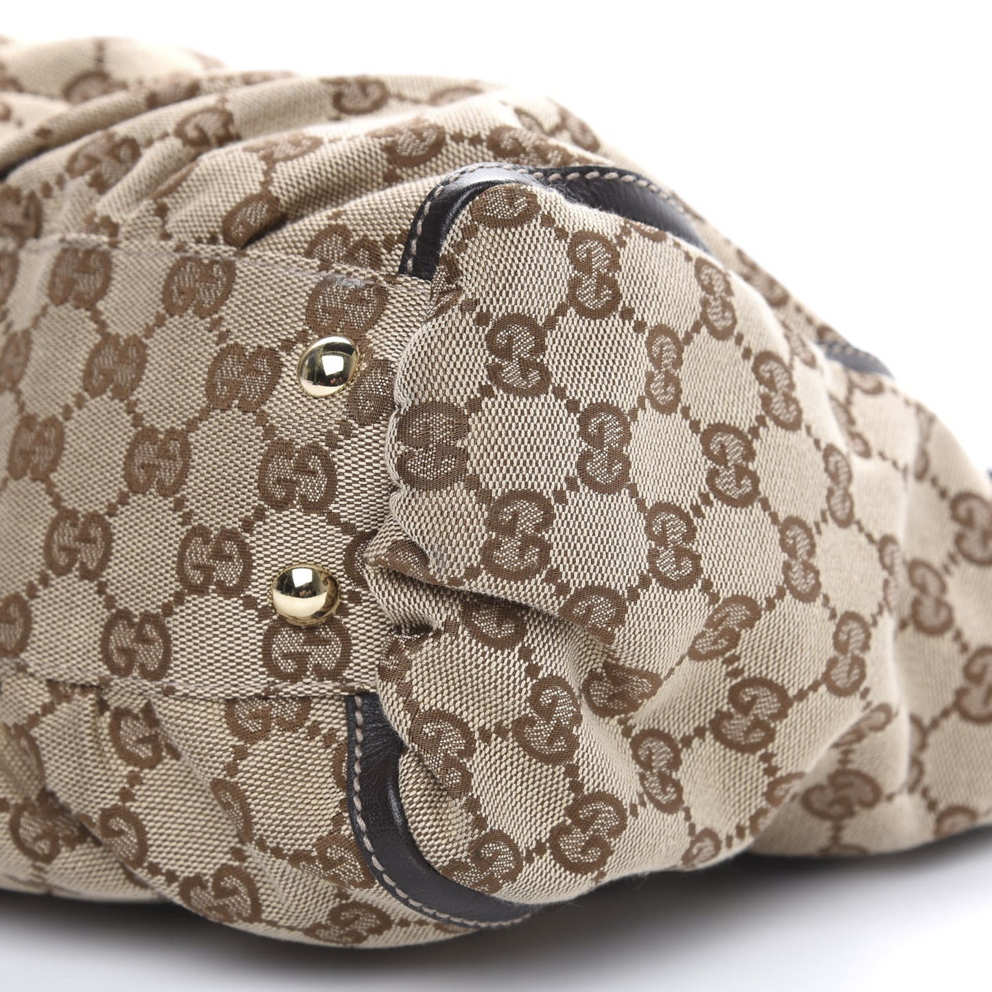 Monogram D Gold Tote Dark Brown