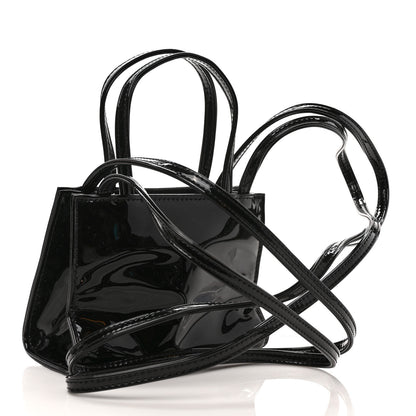 Telfar Patent Vegan Leather Small Shopping Bag Black 3 of 8