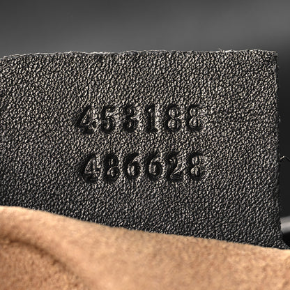 Gucci GG Supreme Monogram Calfskin Small Padlock Top Handle Bag Beige Black Cuir 7 of 10