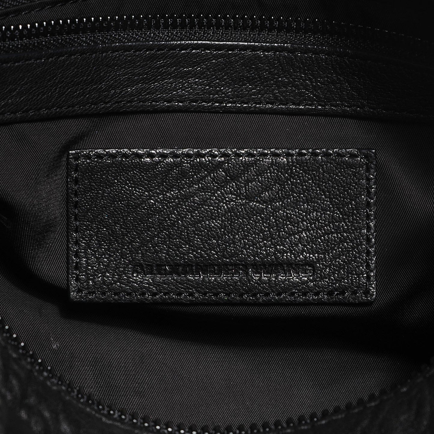 Pebbled Lambskin Rocco Black Matte Black Hardware