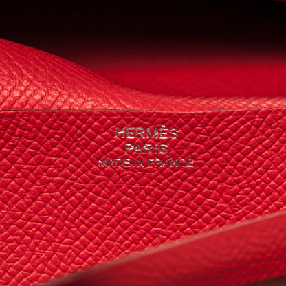 Hermes Epsom Tri-Fold Bearn Wallet Bougainvillea 7 of 8