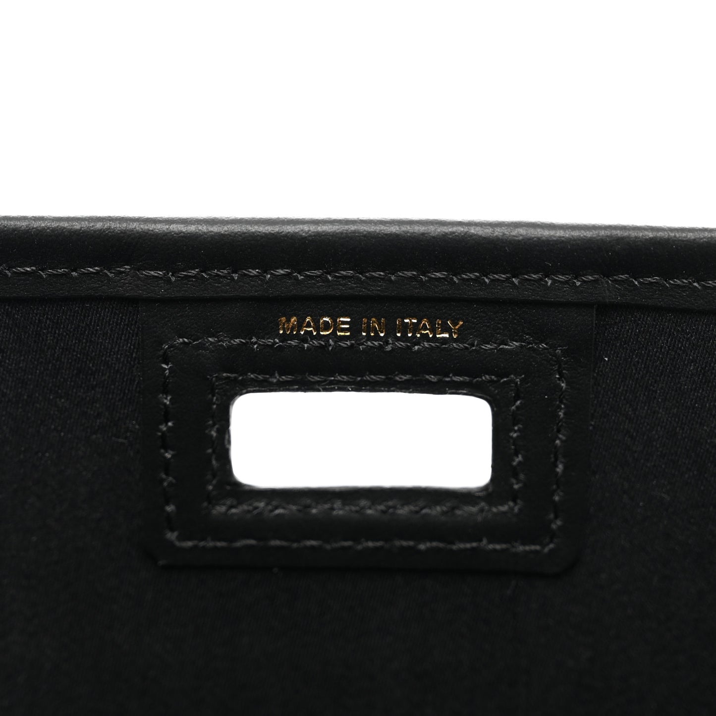 Glazed Fabric Vitello Century FF 1974 Stamp Patch Mini Peekaboo Defender Cover Mogano Panna Black