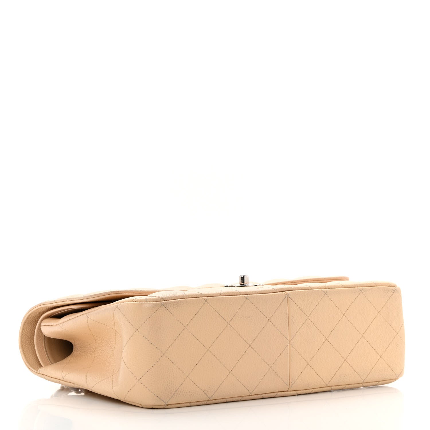 Chanel Caviar Quilted Jumbo Double Flap Beige 4 of 16