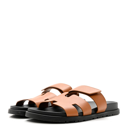 Hermes Calfskin Mens Chypre Sandals 42.5 Naturel 3 of 9