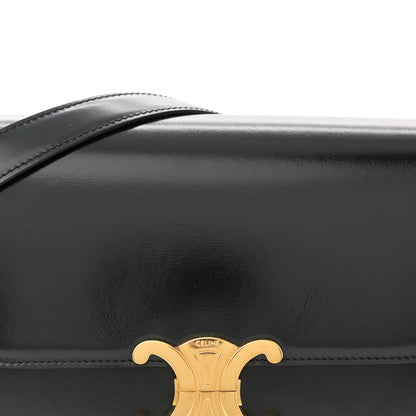 Celine Shiny Calfskin Medium Triomphe Black 8 of 11