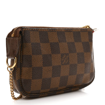 Louis Vuitton Damier Ebene Mini Pochette Accessories 4 of 9