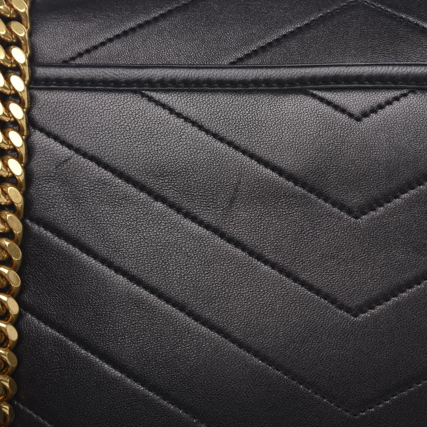 Lambskin Matelasse Monogram Medium Niki Chain Satchel Black