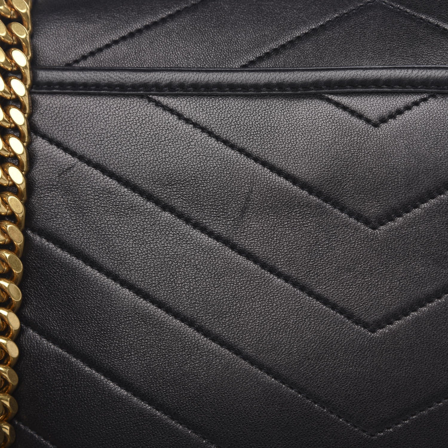 Saint Laurent Lambskin Matelasse Monogram Medium Niki Chain Satchel Black 12 of 12