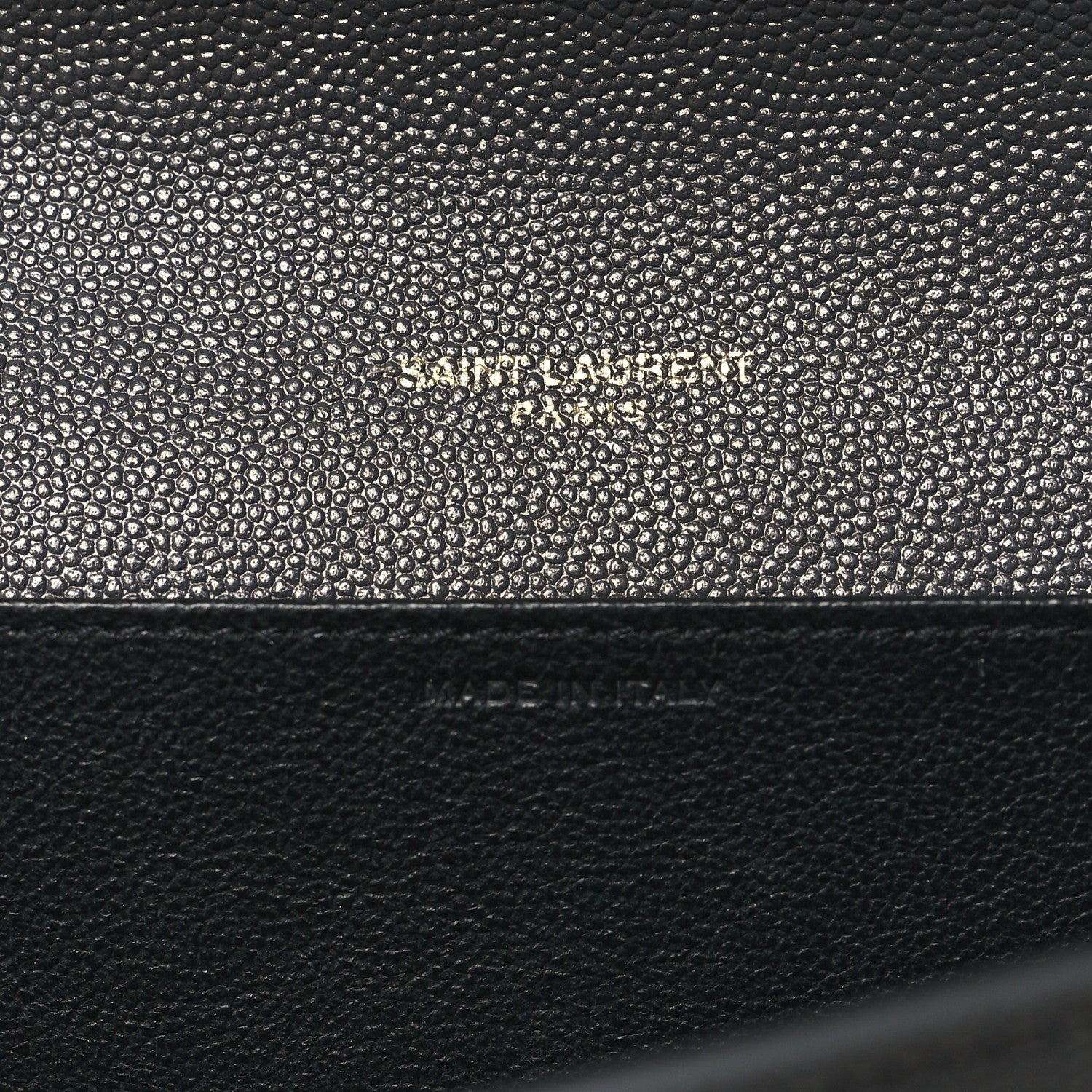 Saint Laurent Grain de Poudre Uptown Chain Wallet Storm 7 of 10