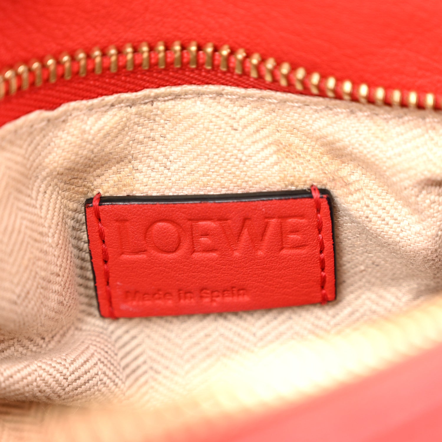 Loewe Calfskin Small Puzzle Bag Scarlet 6 of 12