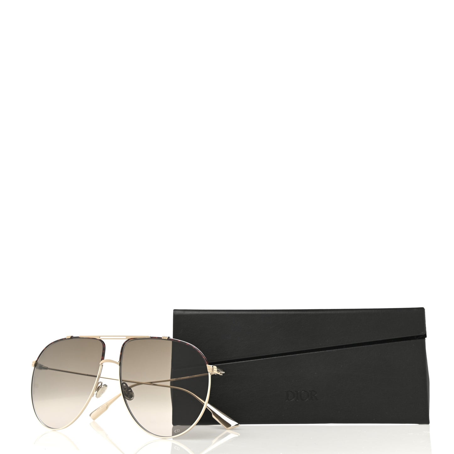 Metal Monsieur 1 Sunglasses Light Gold Havana