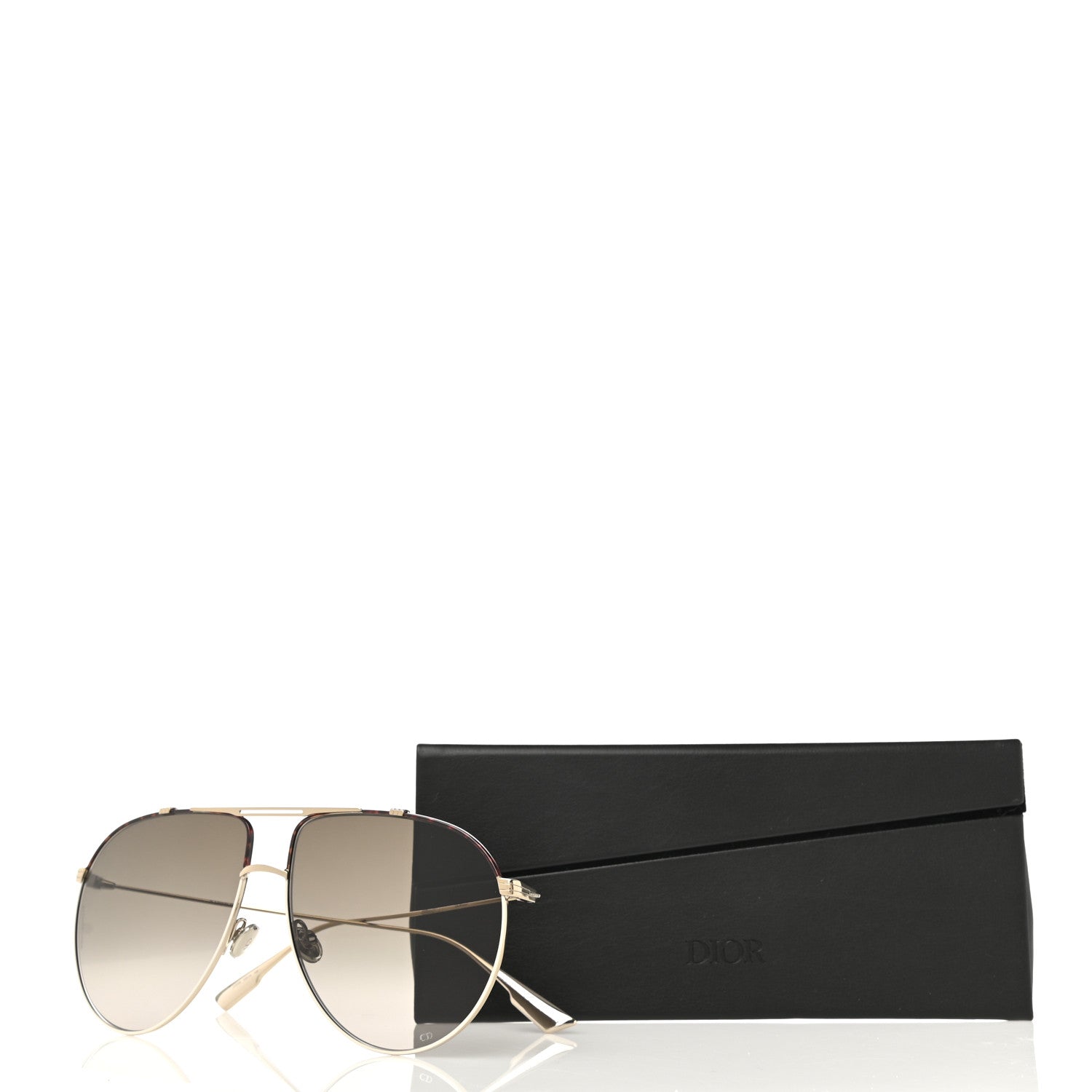Christian Dior Metal Monsieur 1 Sunglasses Light Gold Havana 11 of 11