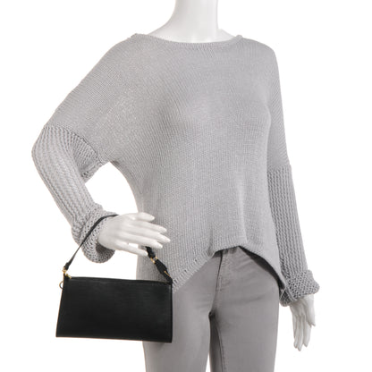 Louis Vuitton Epi Pochette Accessories 24 Black 2 of 7