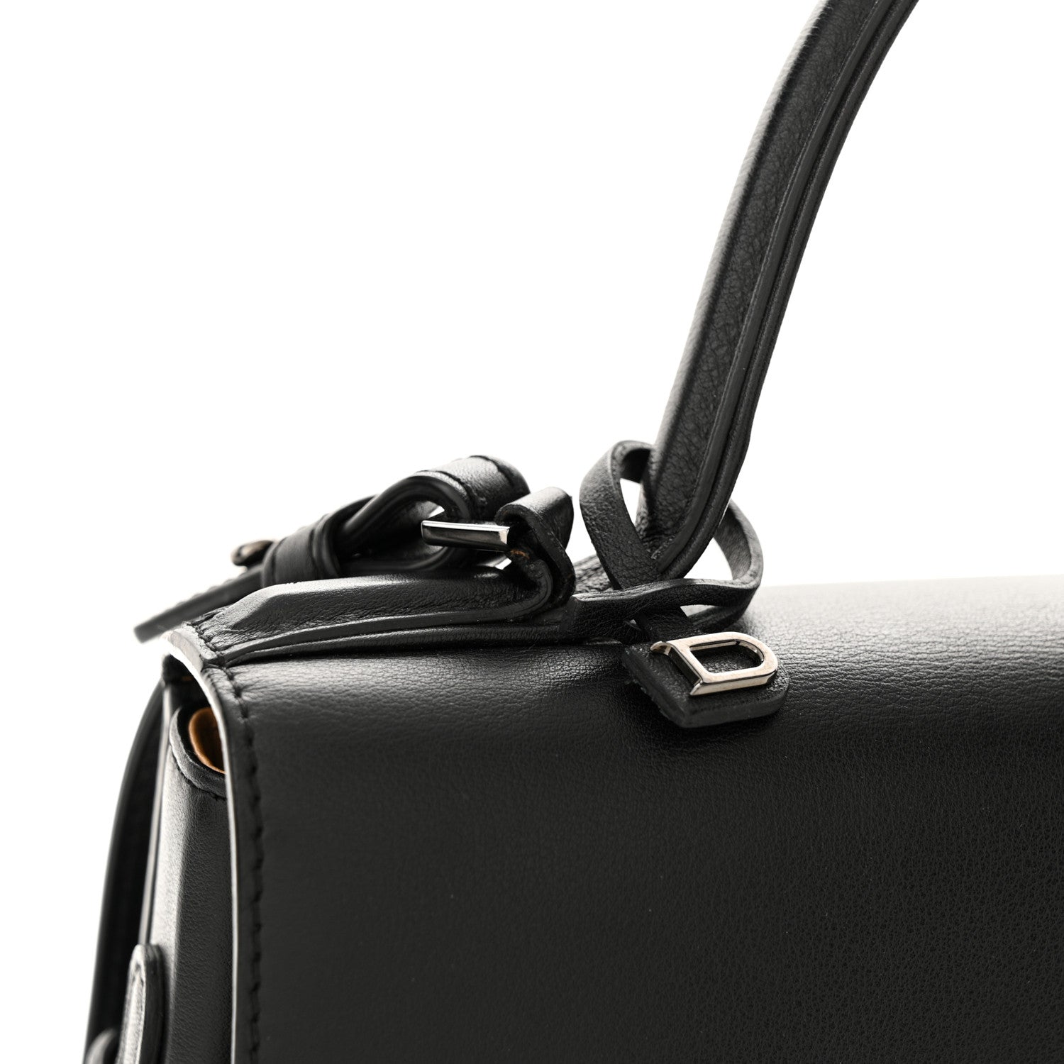 Delvaux Calfskin MM Tempete Satchel Black 11 of 12