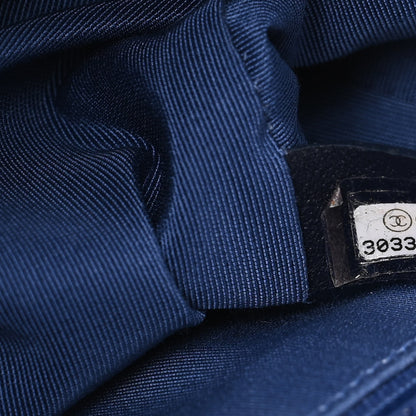 Chanel Shearling Sheepskin Large Chanel 19 Flap Blue 7 of 11