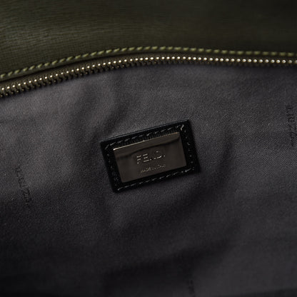 Fendi Vitello Elite Cuoio Monster Buggies Medium Roll Tote Ciclamino Black Multicolor Verde Prato 8 of 14