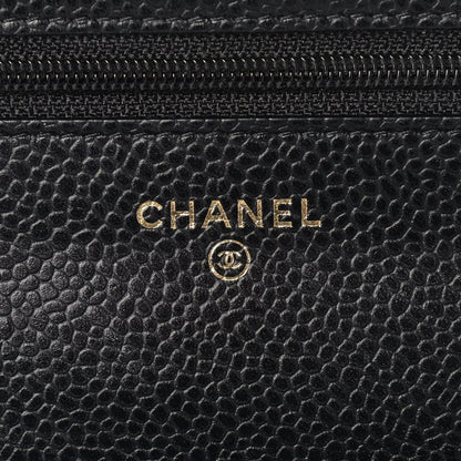Chanel Caviar Quilted Wallet On Chain WOC Black 6 of 12