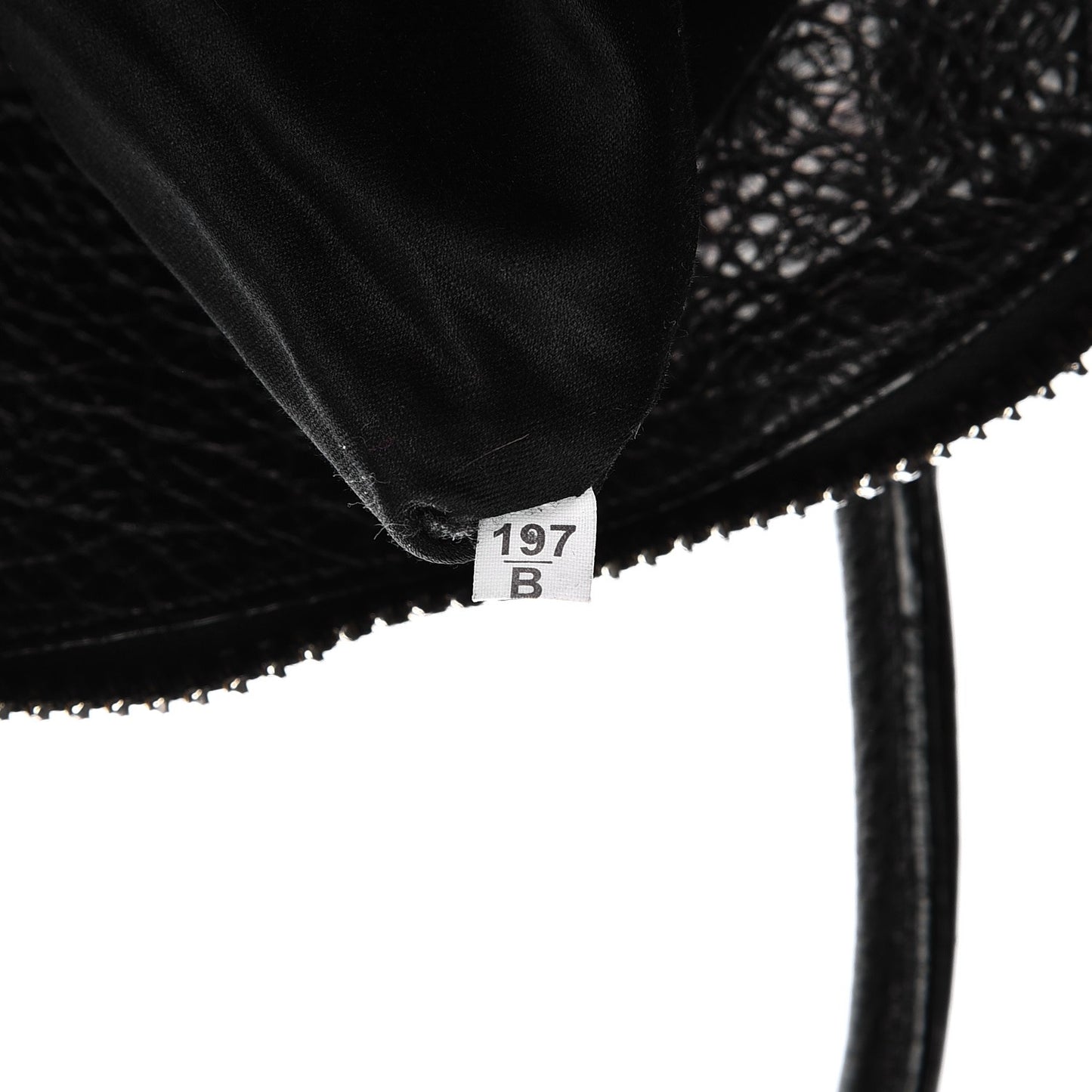 Goatskin Madras Bauletto Top Handle Tote Nero Black