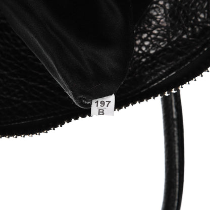 Miu Miu Goatskin Madras Bauletto Top Handle Tote Nero Black 8 of 8