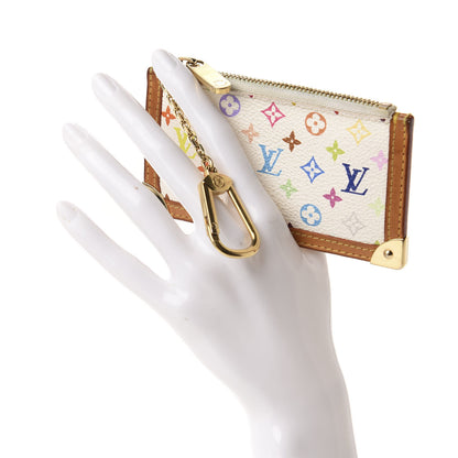 Louis Vuitton Monogram Multicolor Key Pouch White 2 of 6